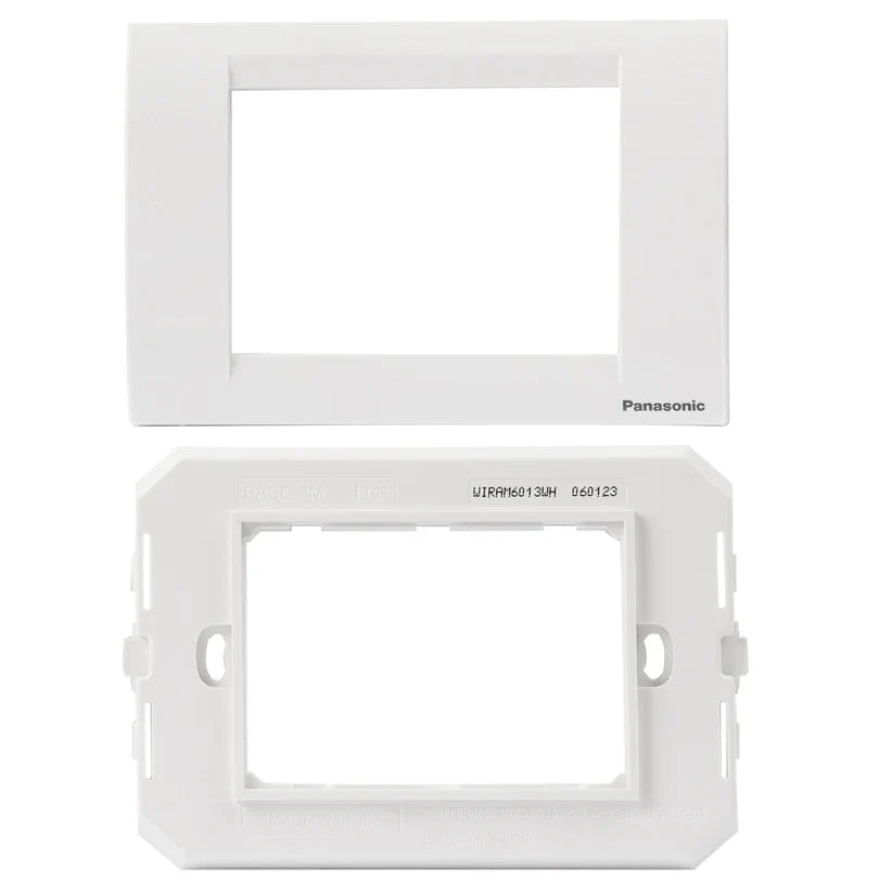 3M plate with mounting frame white Roma Panasonic