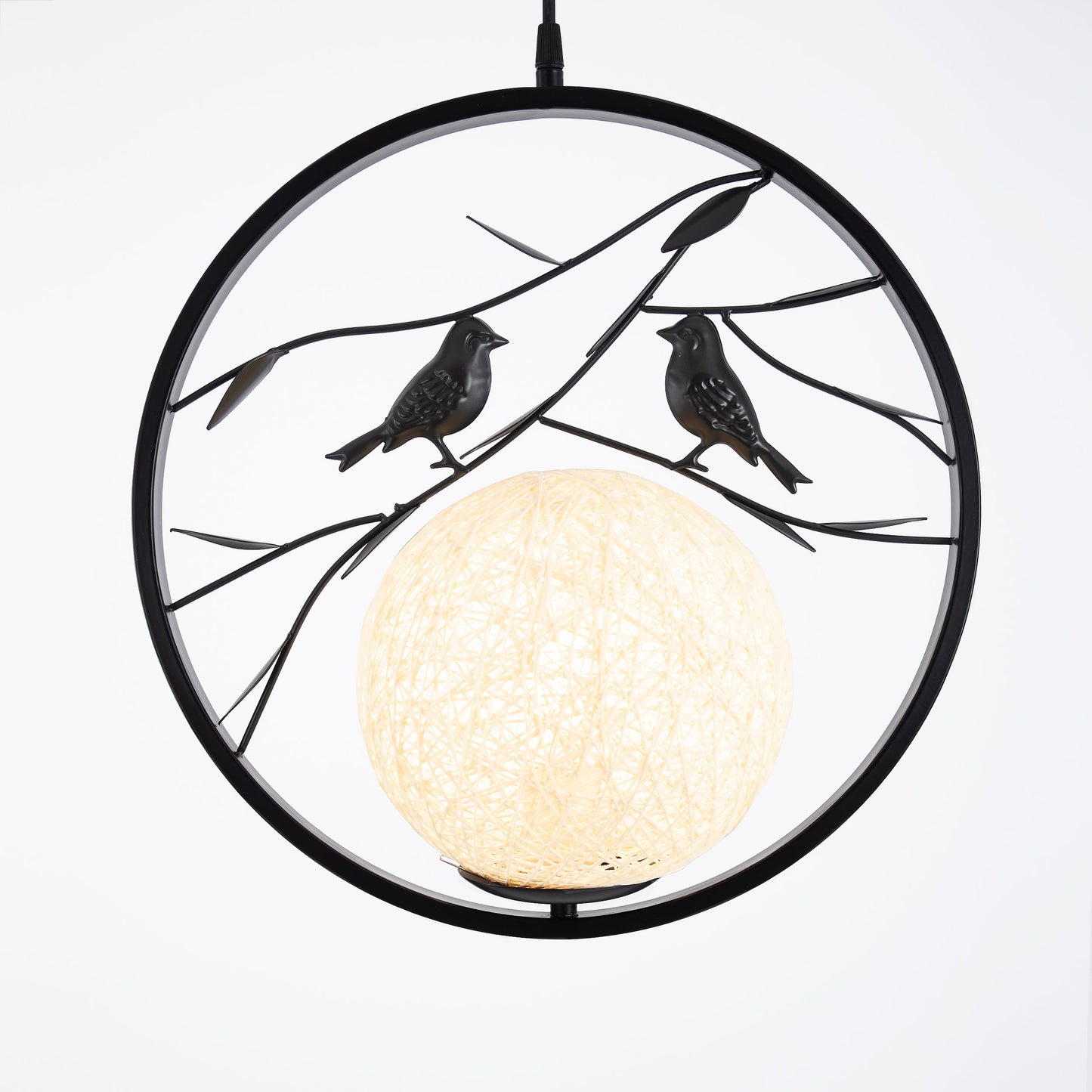 Metal frame string white ball - 1 lamp