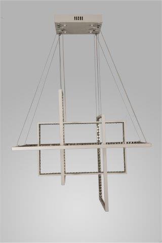 Modern Lucca white chandelier, 60 watts