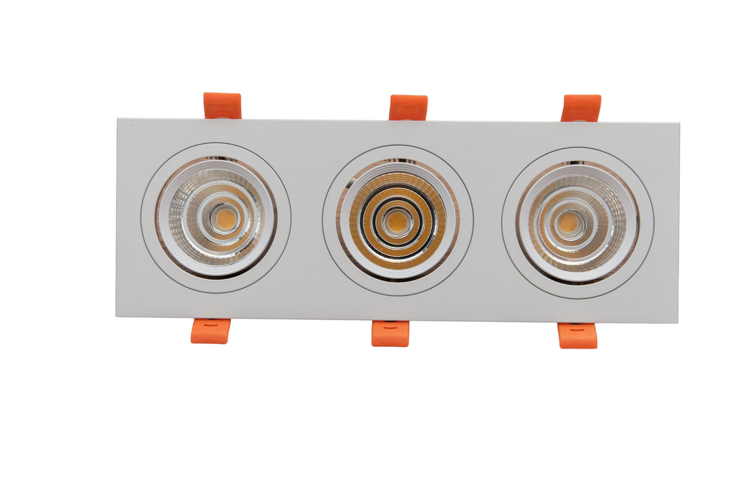 Modern White Triple Head LED Spotlight – 3000K Warm Light Adjustable Wall Spot Light