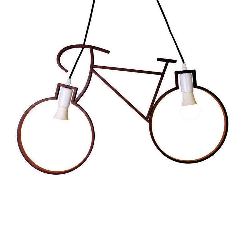 Modern Purple Pendant Light 2 Heads E27 Metal Ceiling Hanging Chandelier