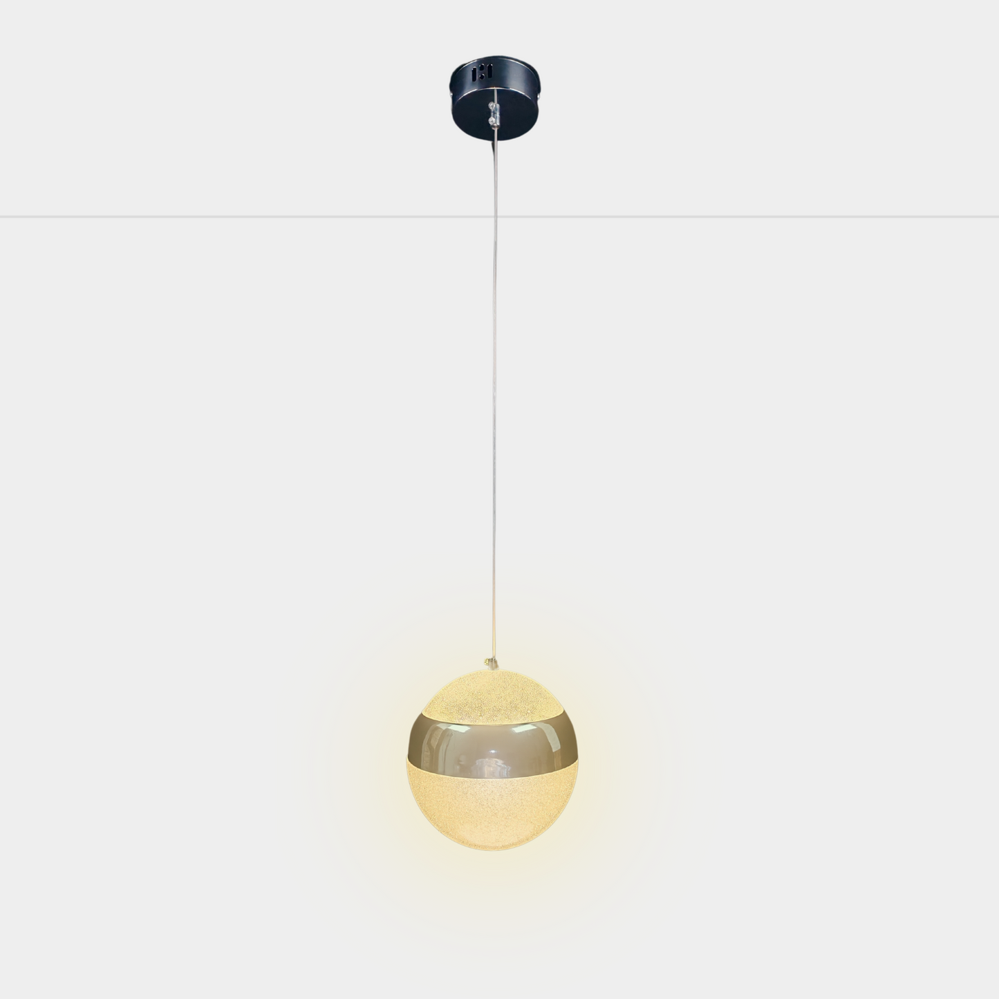 Modern Silver Pendant Light 30W Single Head Ceiling Hanging Lamp