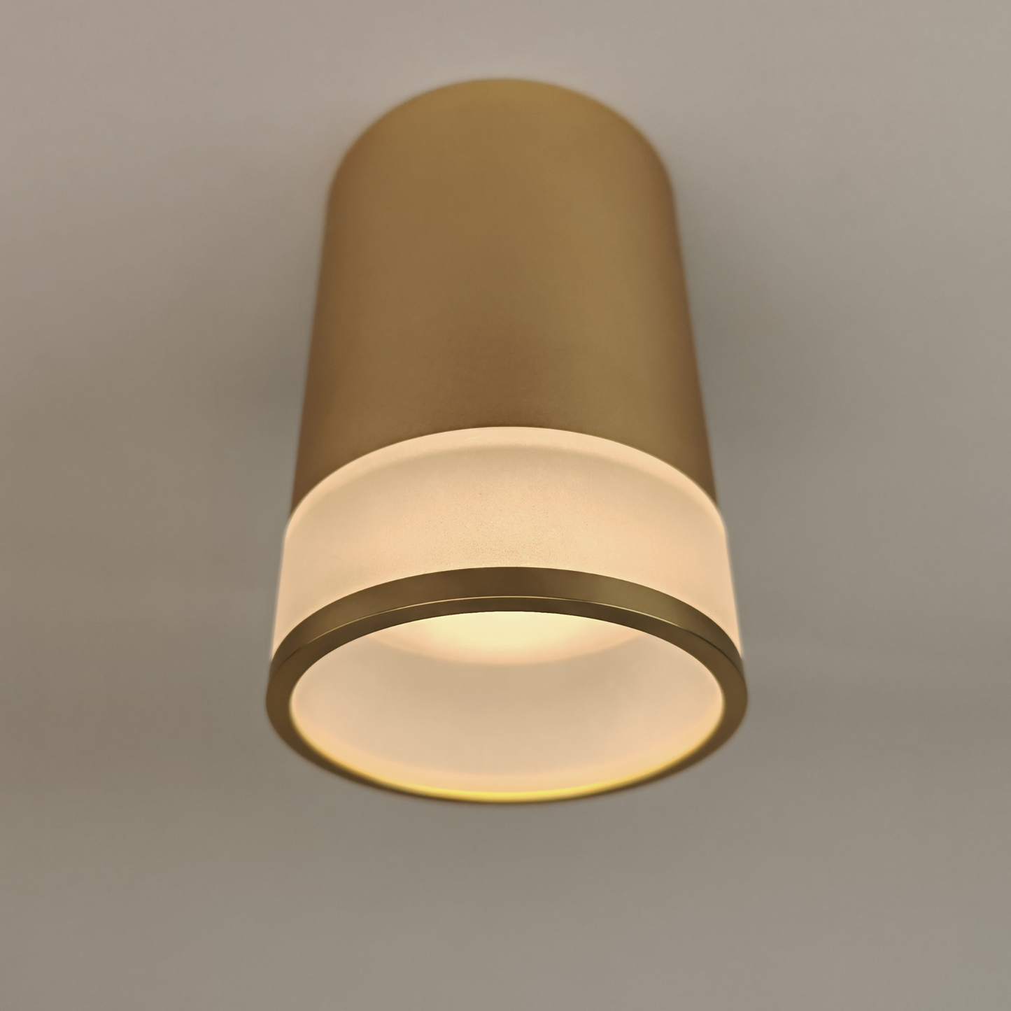 Modern Gold Cylinder Spot Light MR16 Ceiling Mounted