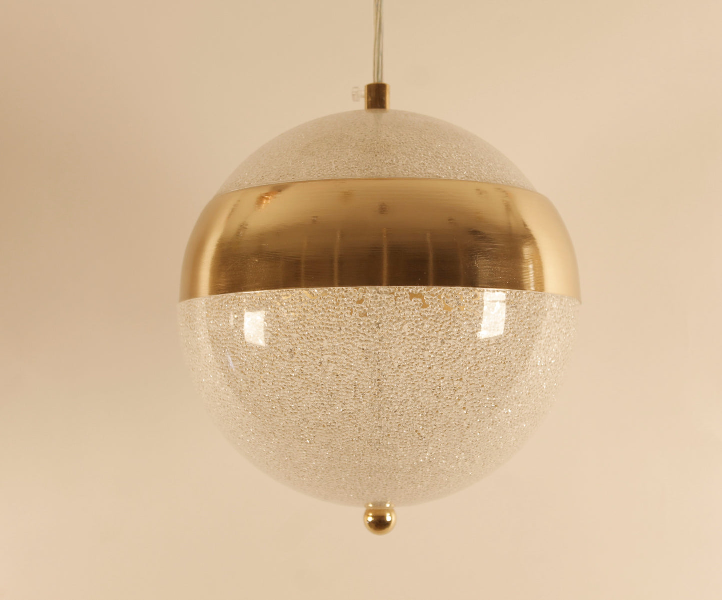 Modern Gold Single LED Pendant Light – Minimal Hanging Ceiling Light 3000K Warm White