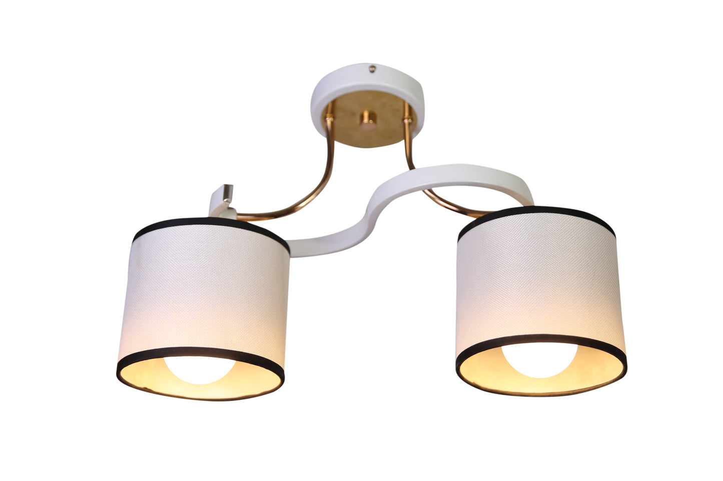 Modern White 2-Light Pendant Chandelier E27 – Minimalist Hanging Ceiling Light for Dining & Kitchen