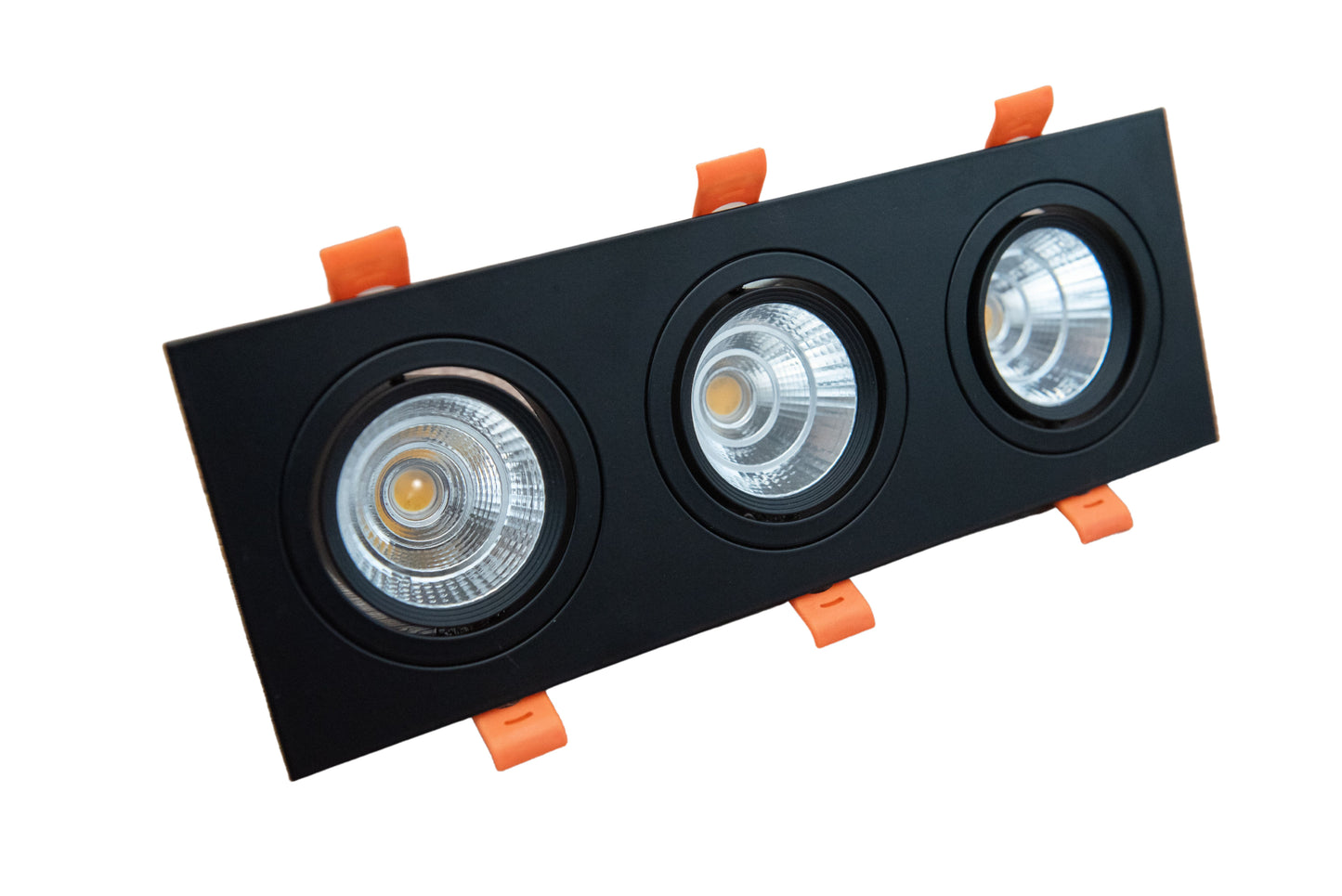 Modern Black Triple Head LED Spotlight – 3000K Warm Light Adjustable Wall Spot Light