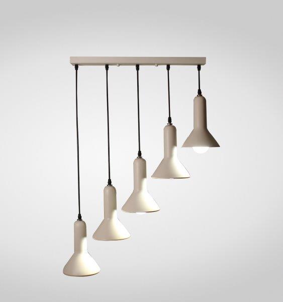 Milkyway Levelled Metal Pendant 5 Lamps