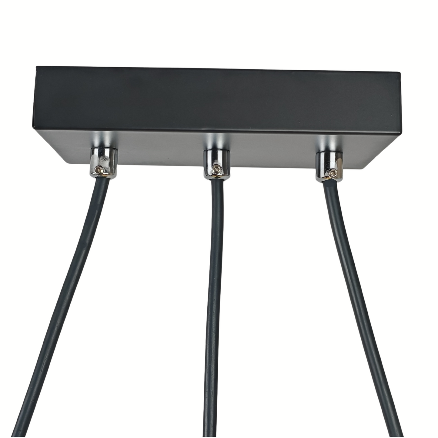 Modern Metal Pendant Light 3 Heads Coffee Finish Chapeau Design E27 Ceiling Hanging Chandelier