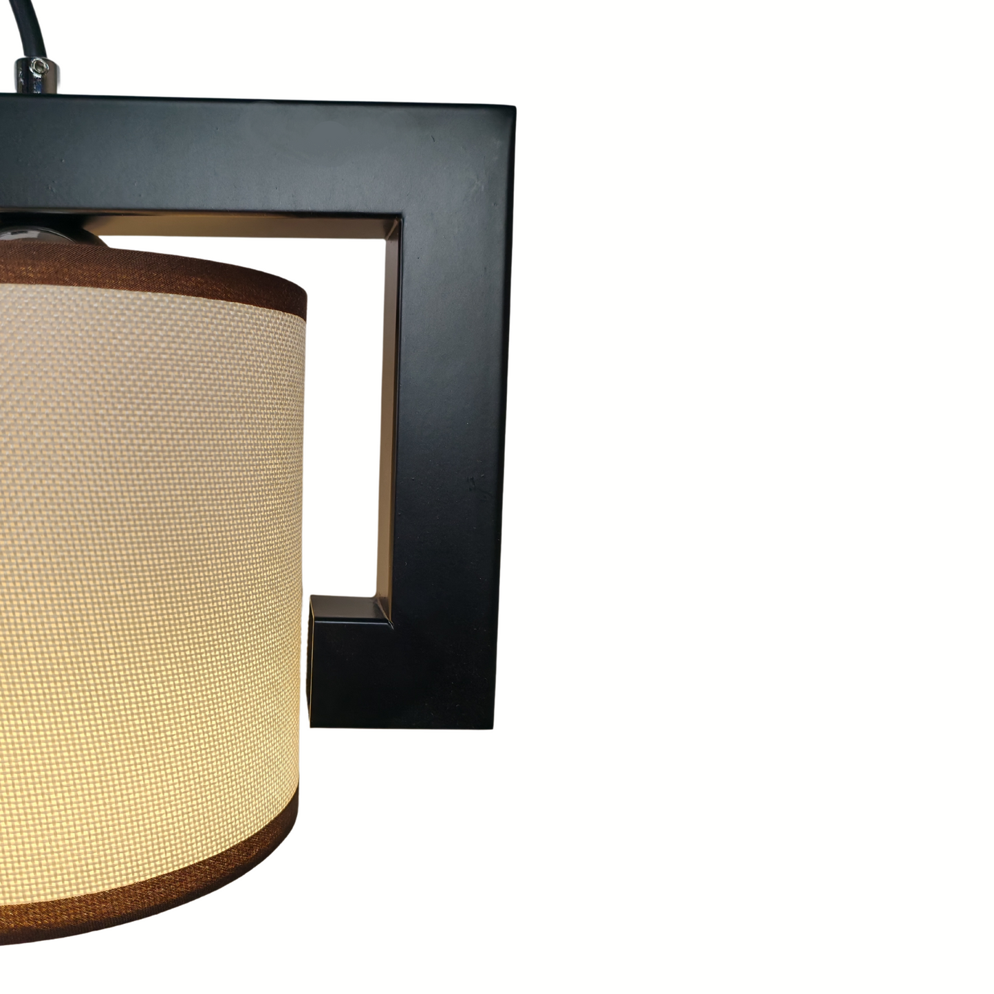 Modern Metal Pendant Light 3 Heads Coffee Finish Chapeau Design E27 Ceiling Hanging Chandelier