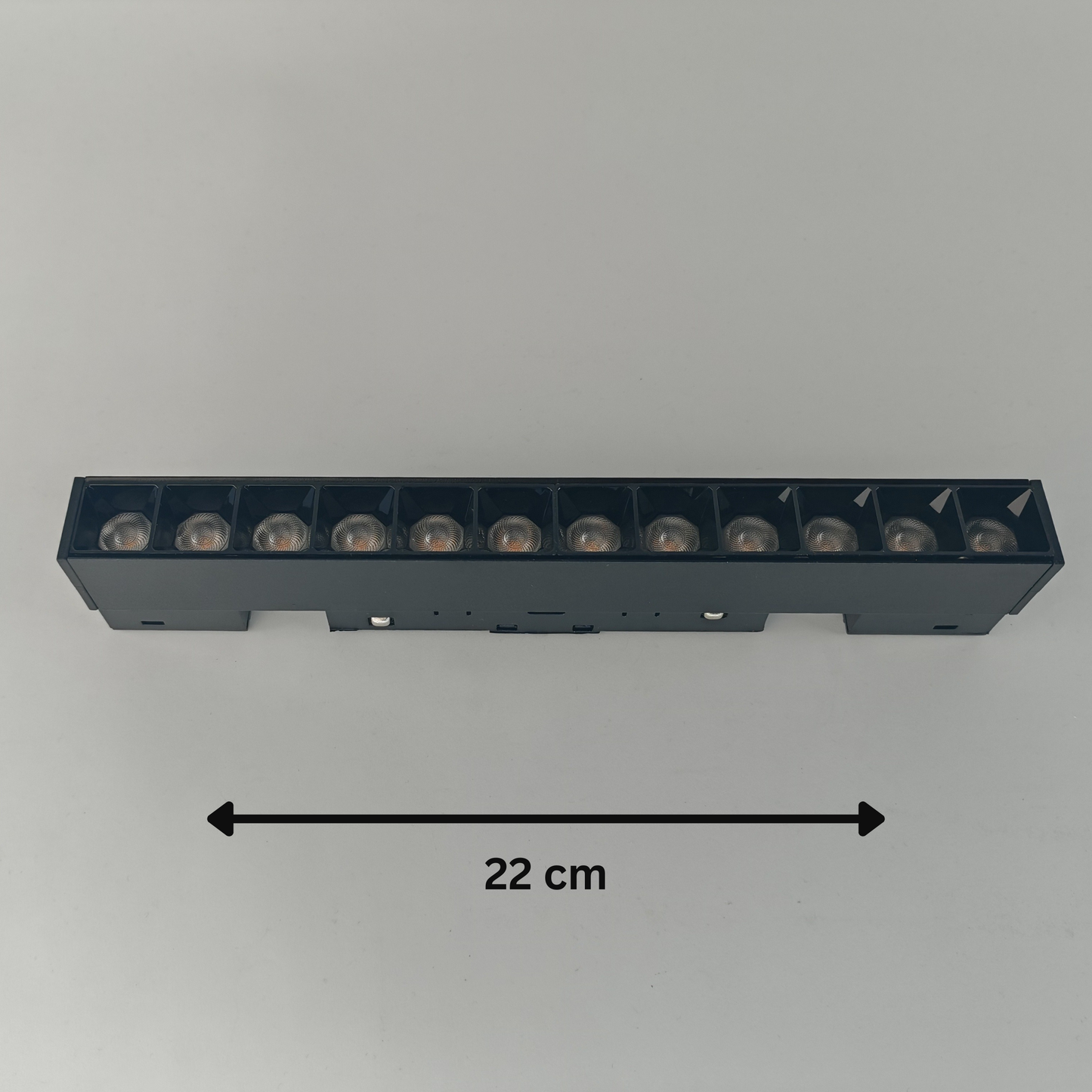 Magnetic Track Light Linear 12W LED Daylight 6000K 22cm Modern Black