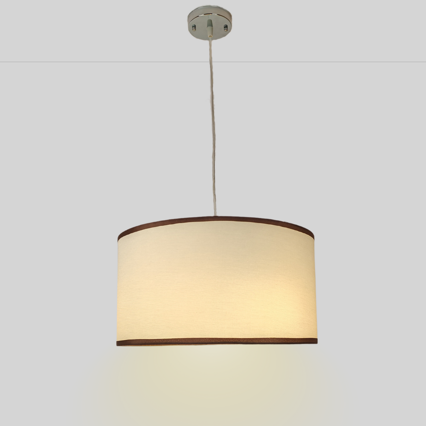 Modern 3-Light Beige Metal Pendant Ceiling Light – E27 Hanging Lamp