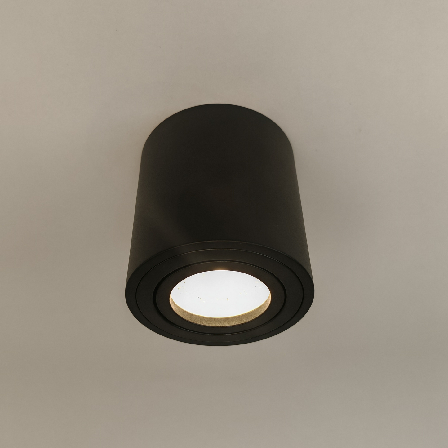 Modern Black Adjustable Cylinder Spot Light MR16 Ceiling Mounted