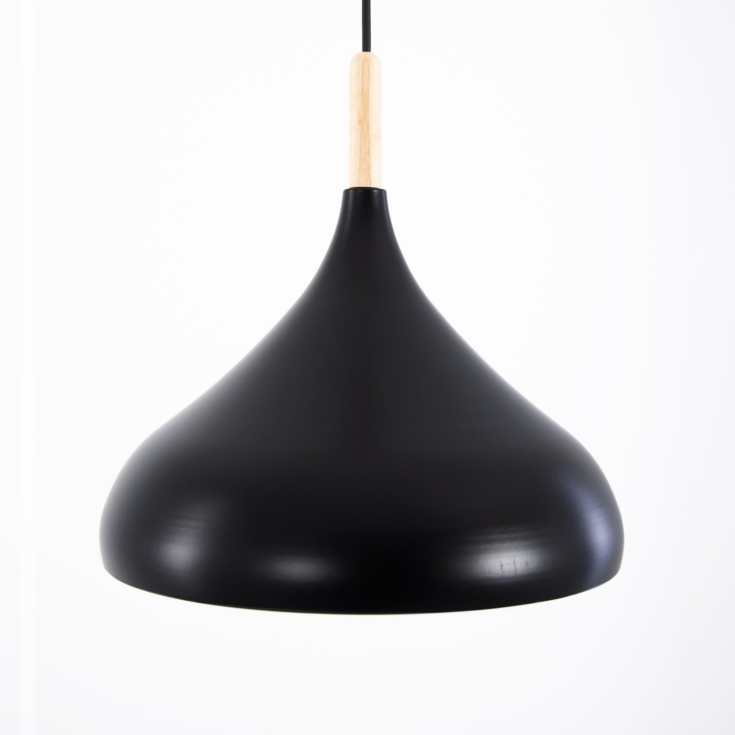 Modern Black Metal Pendant Light Single Head E27 Ceiling Hanging Lamp