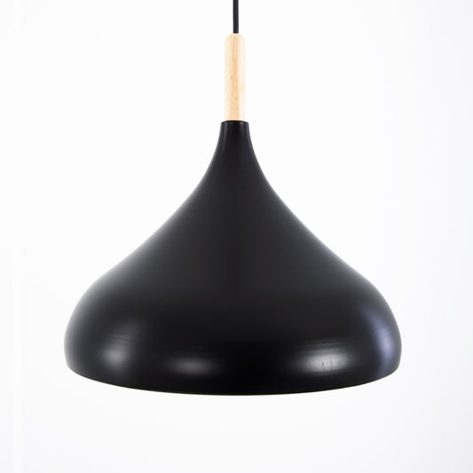Modern Black Metal Pendant Light Single Head E27 Ceiling Hanging Lamp