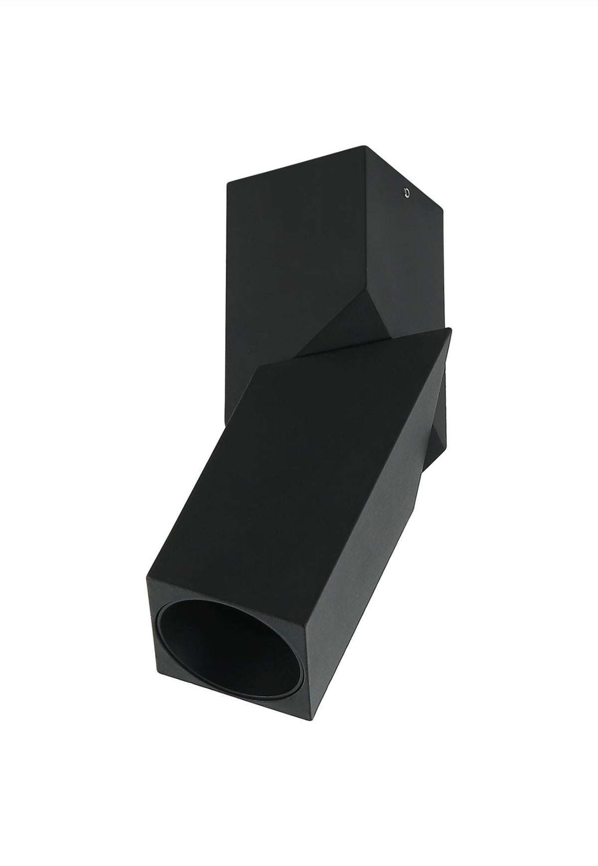 Modern Black Cylinder Ceiling Spotlight MR16 Anti-Glare Adjustable Metal Spot Light
