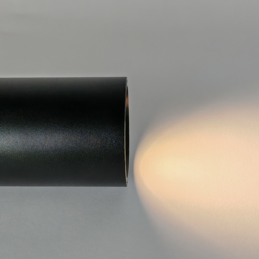 Modern Black Wall Light LED Warm White 3000K Elegant Metal Wall Sconce