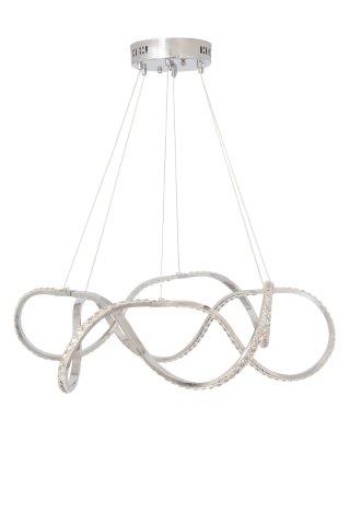 Modern Silver Chandelier Ceiling Light Warm White 3000K Elegant Lighting Fixture