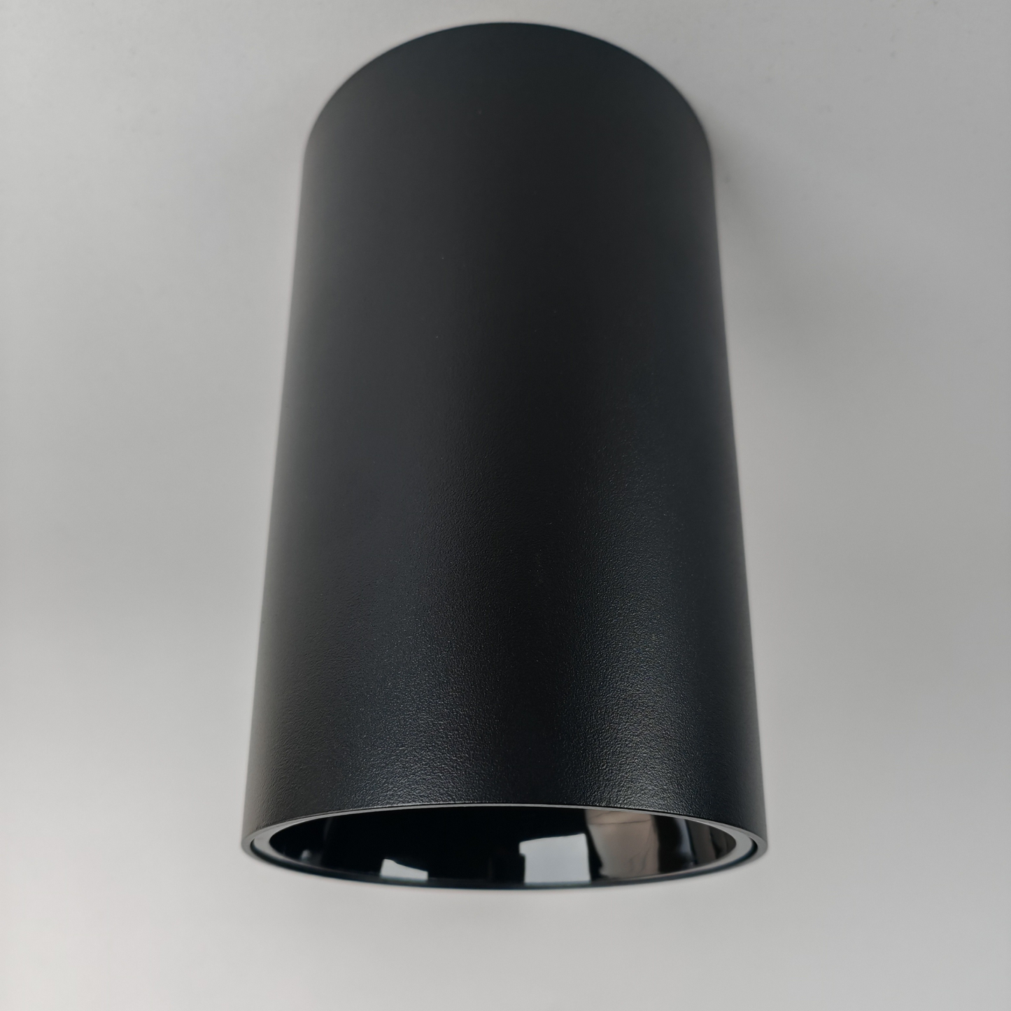 Modern Black Cylinder Ceiling Light 24W Warm White 3000K LED Surface Mounted Spot Light