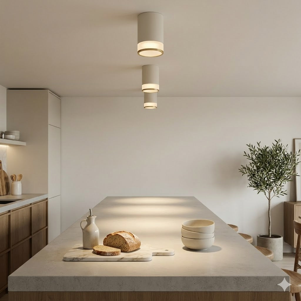 Modern White Cylinder Spot Light MR16 Ceiling Mounted