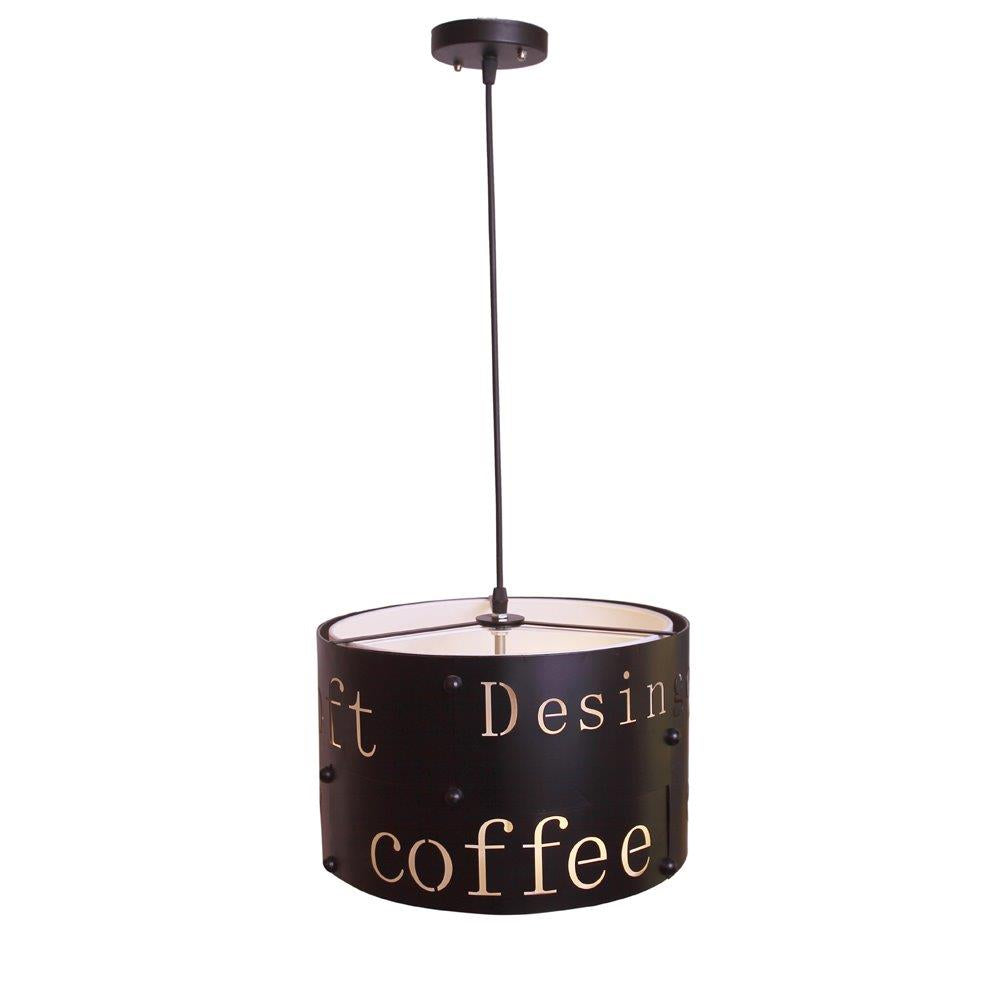 Modern Coffee Pendant Light E27 Hanging Ceiling Lamp