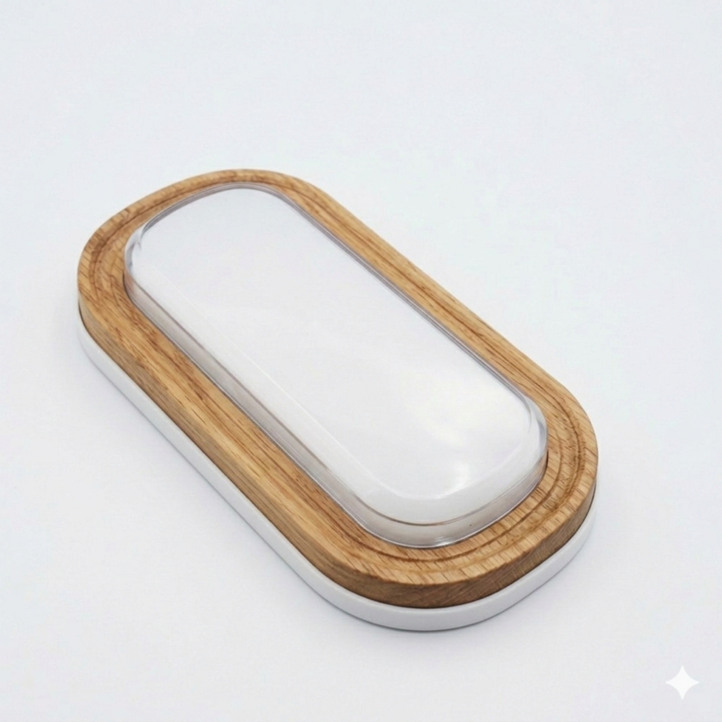 Modern Wood LED Ceiling & Wall Light 24W 3 Color Changing IP54 Waterproof