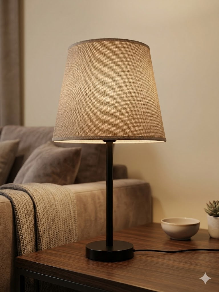 Modern Black Table Lamp E27 Metal Bedside Lamp Decorative Lighting
