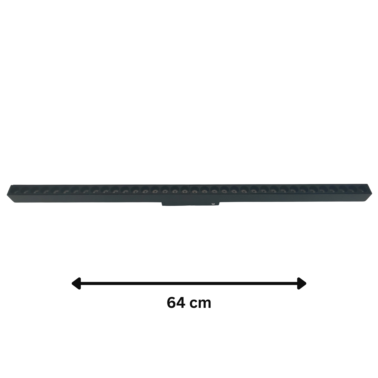 Magnetic Track Light 36W 64cm Warm White 3000K – Modern Black LED Linear Light for Ceiling & Wall