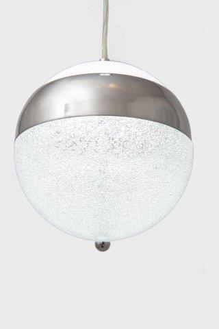 Modern Silver Single LED Pendant Light – Minimal Hanging Ceiling Light 3000K Warm White