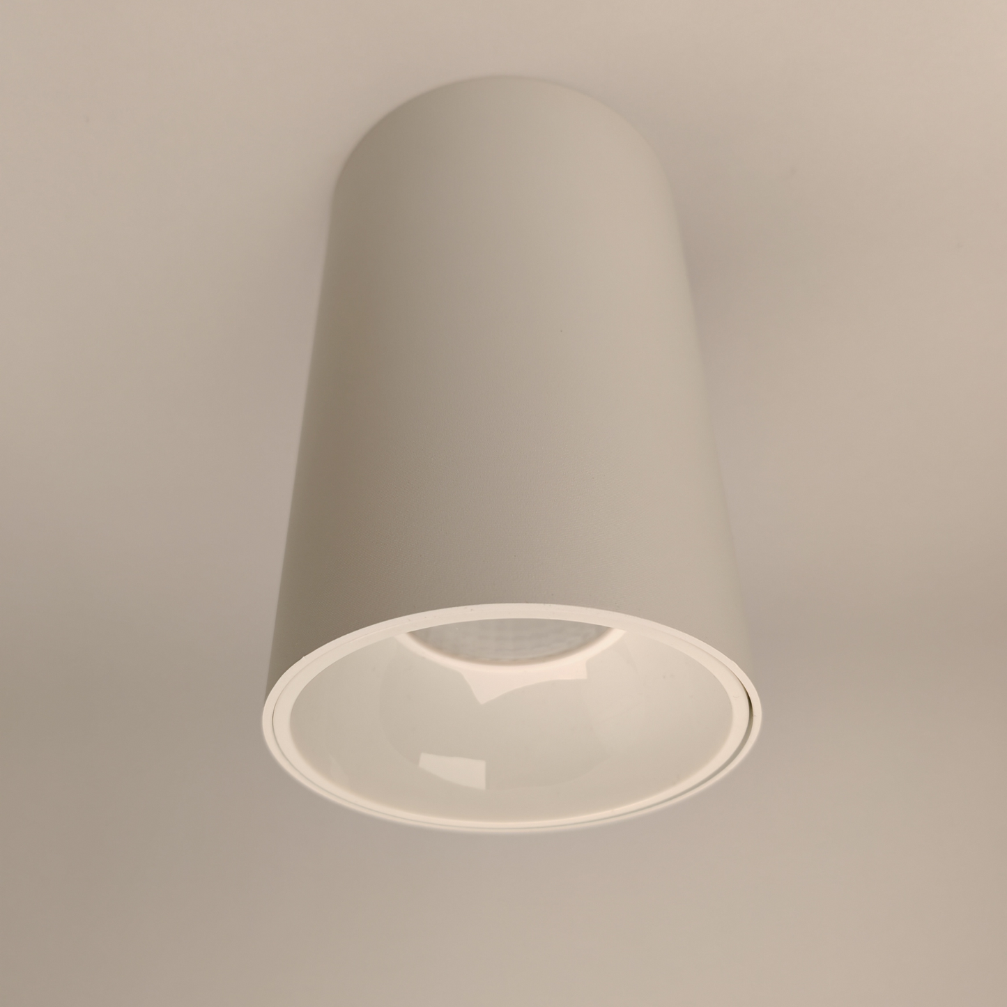 Modern White Cylinder Ceiling Light 24W Warm White 3000K LED Surface Mounted Spot Light