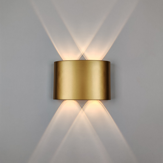 Modern Gold Wall Light LED Warm White 3000K Elegant Decorative Wall Sconce