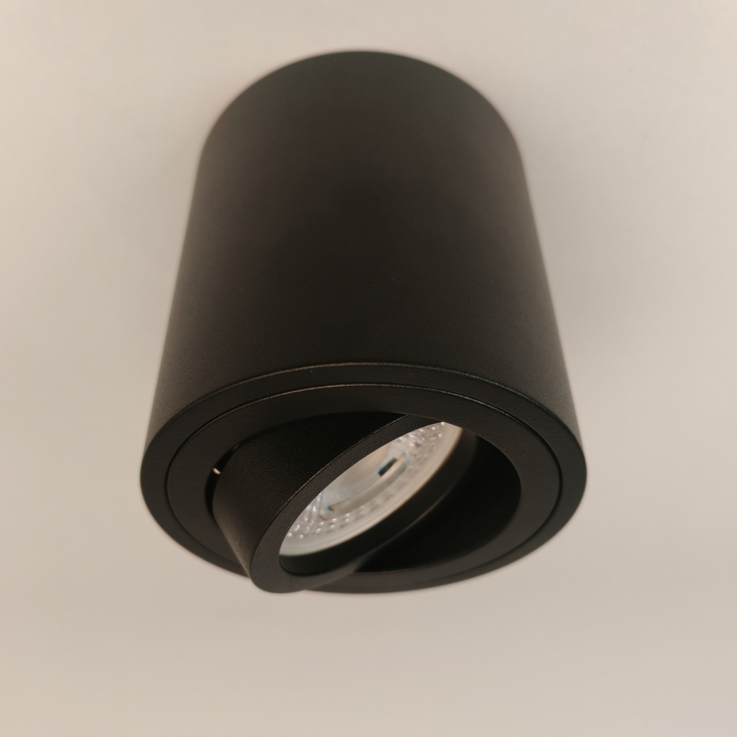 Modern Black Adjustable Cylinder Spot Light MR16 Ceiling Mounted