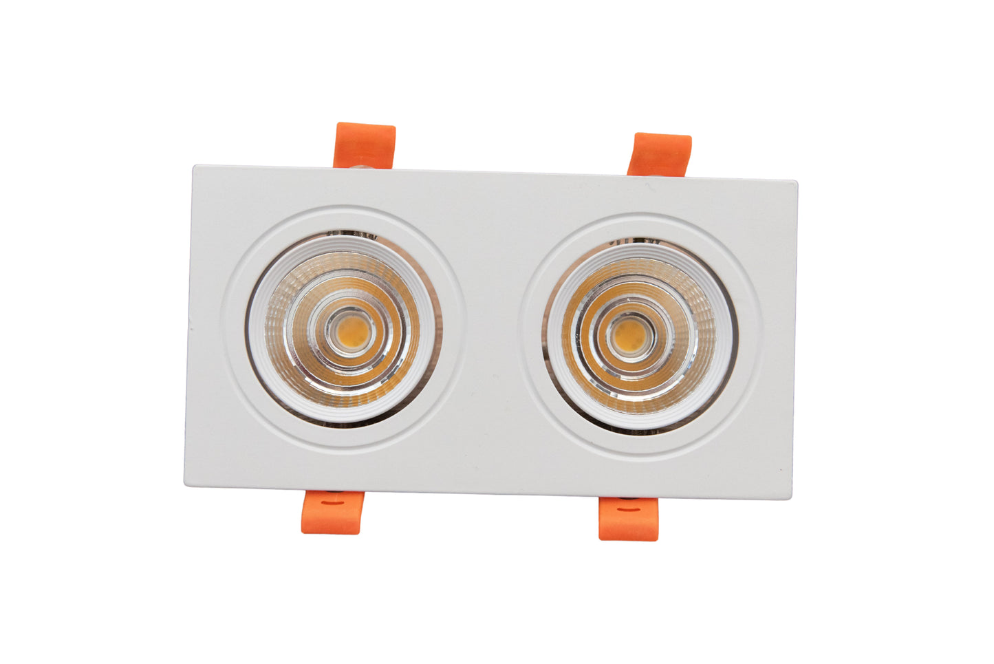 Modern White Double Head LED Spotlight – 3000K Warm Light Adjustable Wall Spot Light
