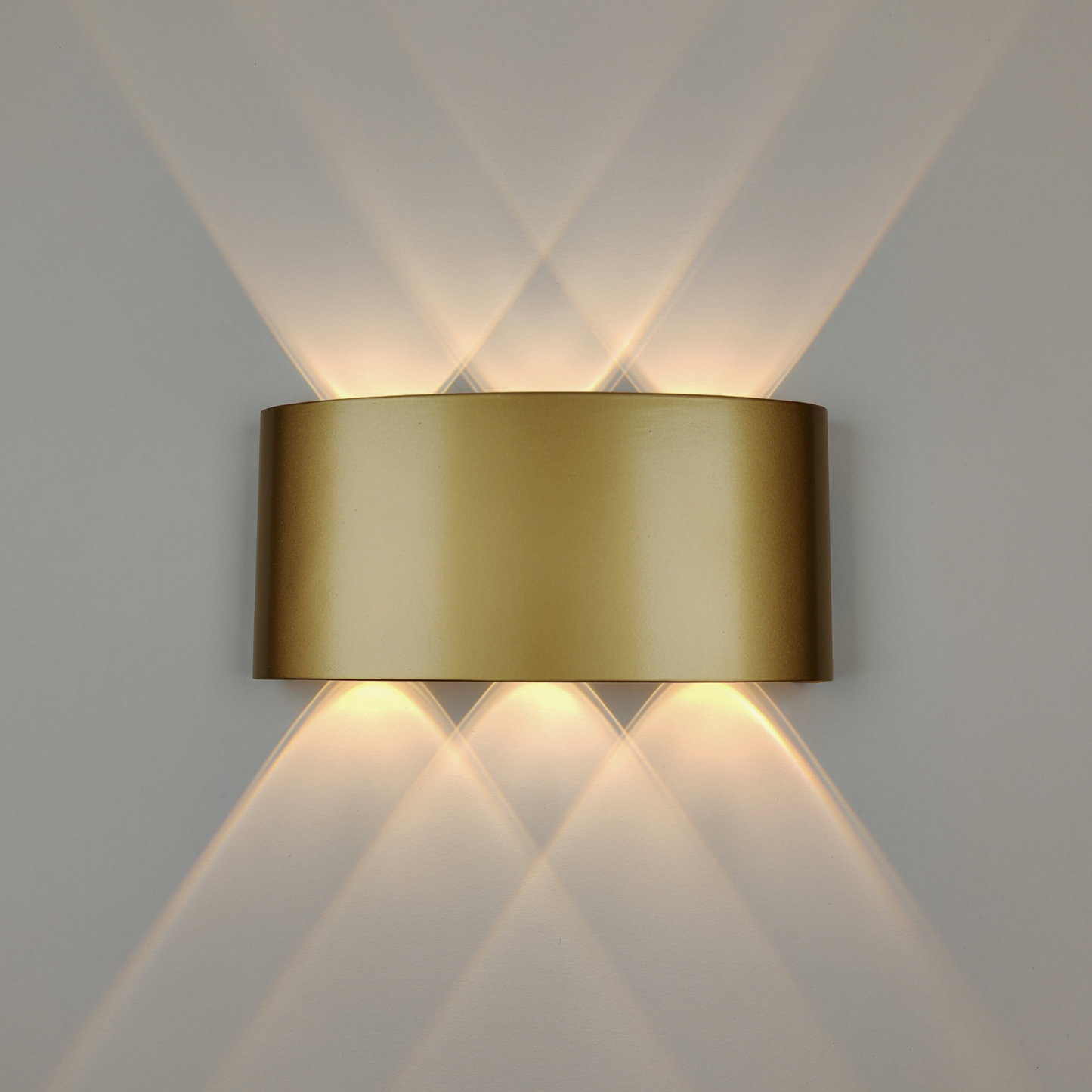Modern Gold Wall Light LED Warm White 3000K Slim Elegant Metal Wall Sconce