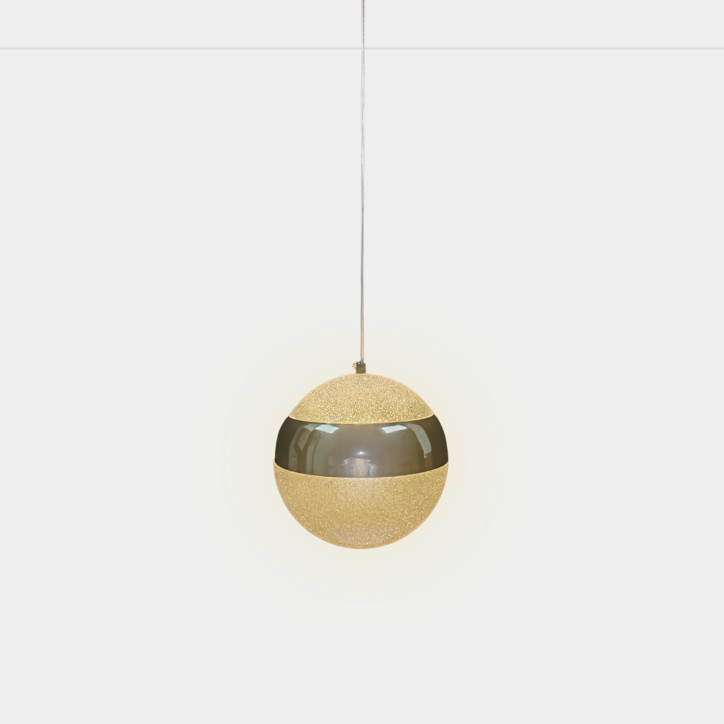 Modern Silver Pendant Light 30W Single Head Ceiling Hanging Lamp