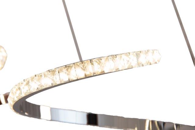 Alameer Silver LED Lotus Pendant - 50 Watt
