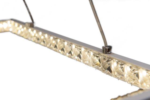 Modern Lucca white chandelier, 60 watts