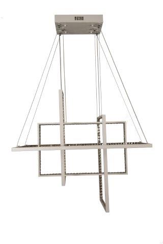 Modern Lucca white chandelier, 60 watts