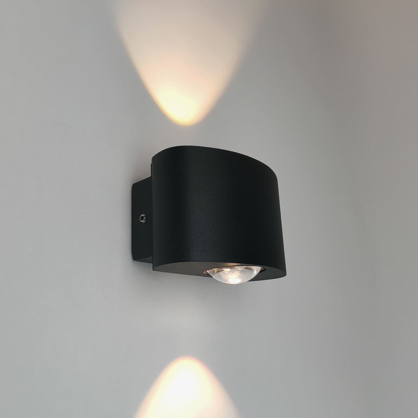 Modern Black Wall Light 2 Heads Warm White 3000K LED Indoor Decorative Lighting
