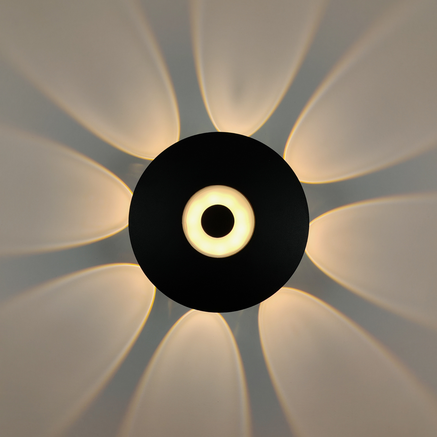 Modern Black Wall Light LED Warm White 3000K Minimalist Metal Wall Sconce