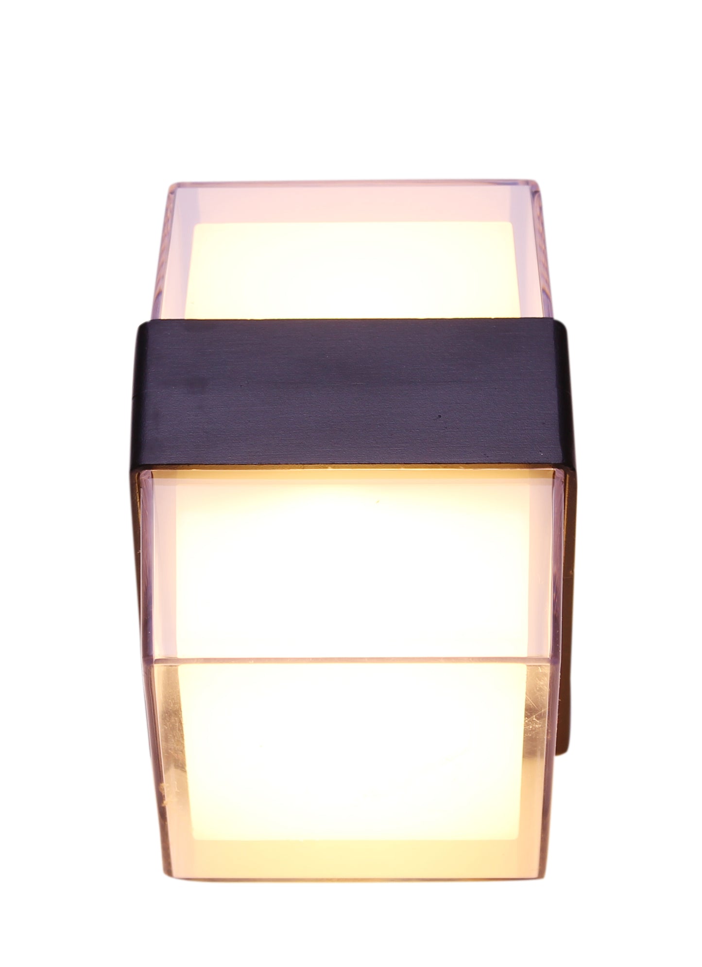 Modern Black LED Wall Light Warm White 3000K Metal Wall Sconce