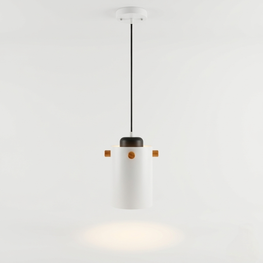 Modern White Pendant Light E27 Metal Hanging Ceiling Lamp
