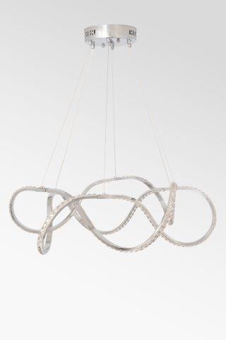 Modern Silver Chandelier Ceiling Light Warm White 3000K Elegant Lighting Fixture