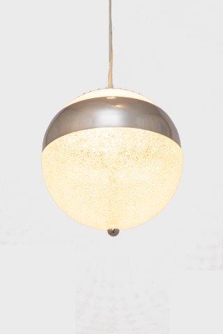 Modern Silver Single LED Pendant Light – Minimal Hanging Ceiling Light 3000K Warm White