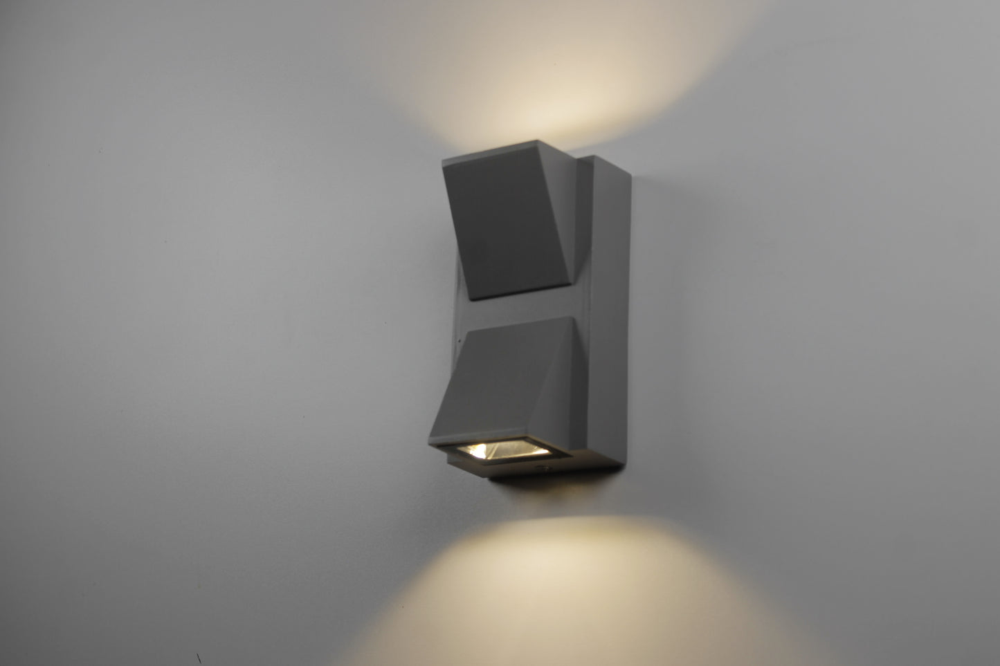 Modern Grey LED Wall Light 6W Warm Light Metal Wall Mounted Sconce