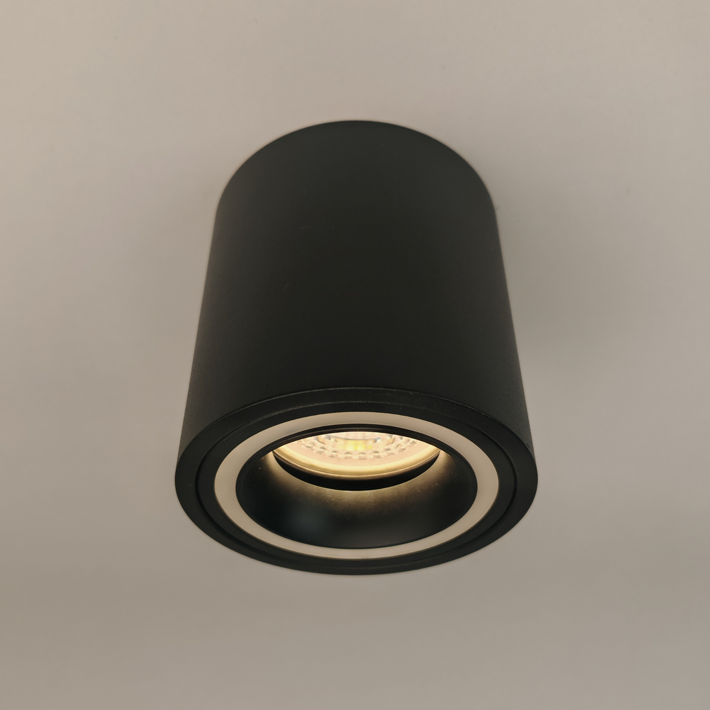Modern Black Cylinder Spot Light MR16 Anti-Glare Ceiling Mounted