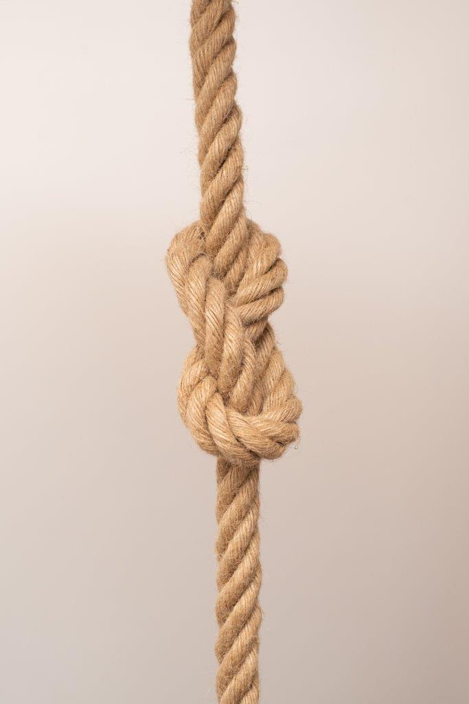 Modern hemp pendant rope- 1 lamp