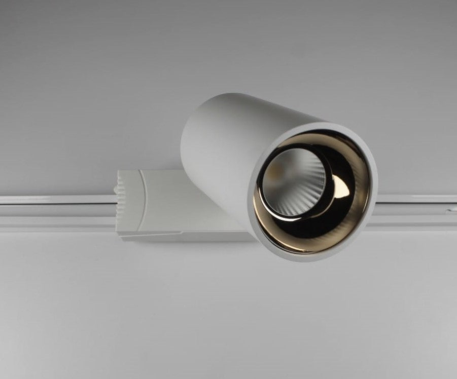 30 Watt White Track light Silver Spot